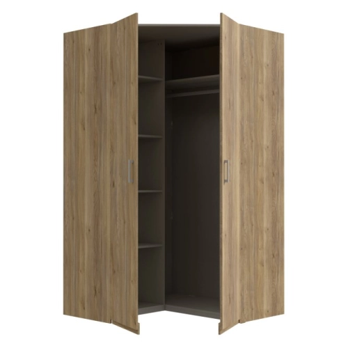 Duża szafa narożna 120x120 cm Dąb Mauvella